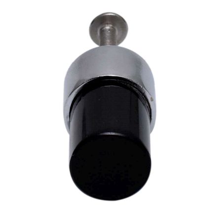 Black Silver Tiny Cylinder Glass Cabinet knobs